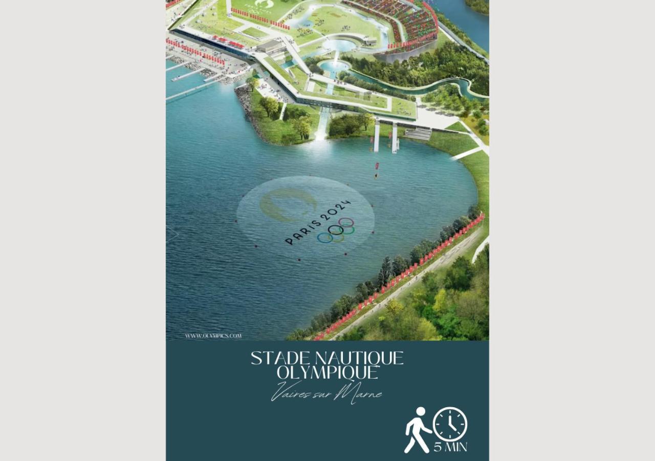 Appartement-Paris-Disney-Terrasse-Jardin-Parking Vaires-sur-Marne Εξωτερικό φωτογραφία